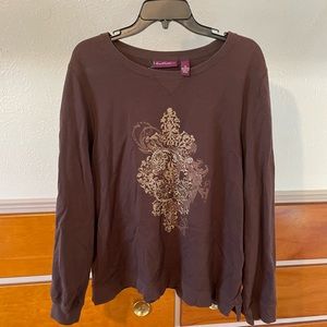 Printed long sleeve shirt